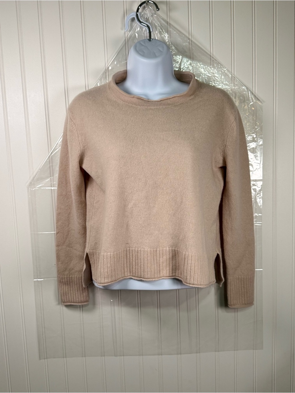 100% Cashmere Rachel Zoe Women’s Crewneck Sweater in Blush